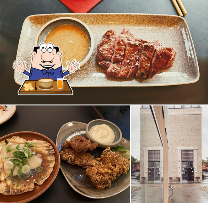 Izakaya Ekimae si caratterizza per la cibo e esterno