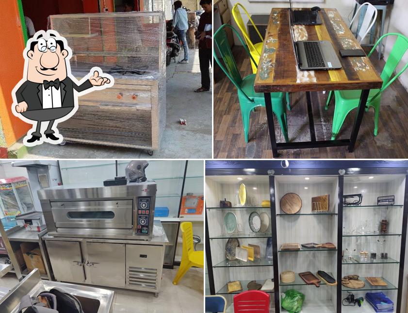 Take a seat at one of the tables at P.S. Hospitality Services