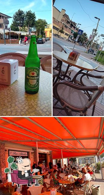 Tra le varie cose da Bar Adriatico Di Cavallari Valter si possono trovare la interni e cibo
