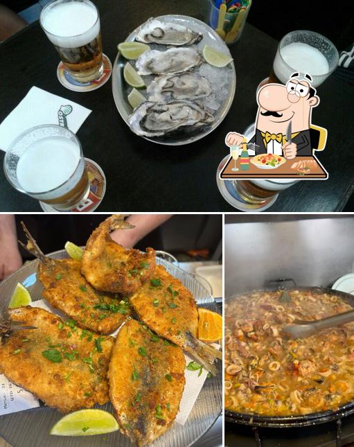 Platos en Casa das Ostras