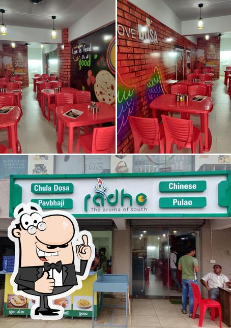 See this pic of Radhe Chulla Dosa and Pav Bhaji