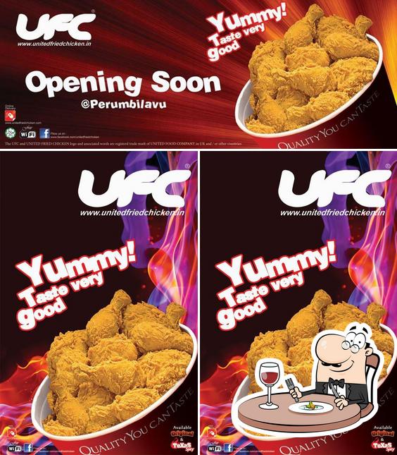 Food at UFC United Fried Chicken