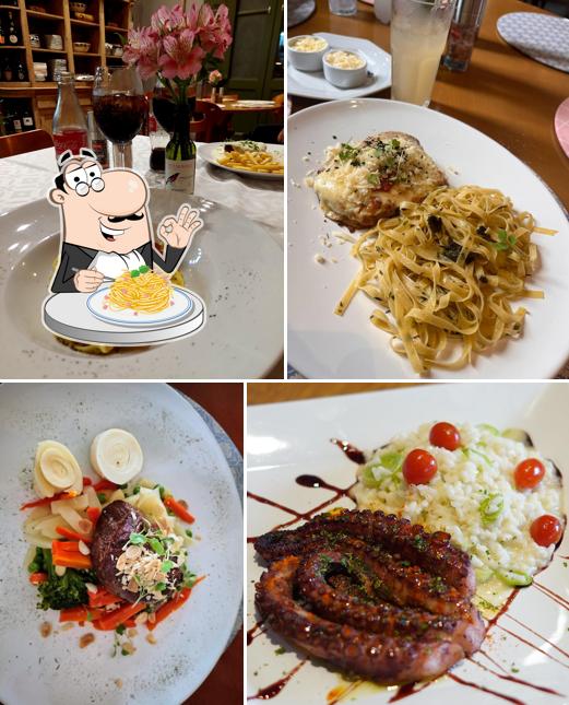 Espaguete carbonara em Santina Restaurante