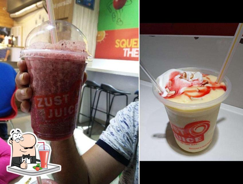 Zust Juice provides a number of drinks