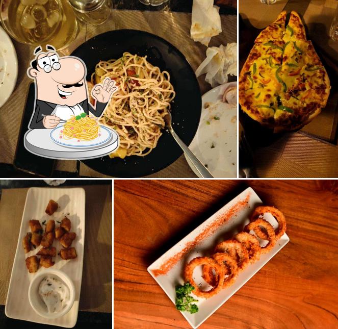 Spaghetti carbonara at Barrio Rooftop, AC Restaurant & Bar - Pimple Saudagar