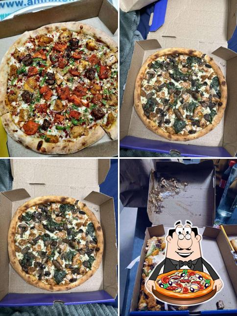 Order pizza at Olio - The Wood Fired Pizzeria