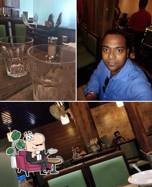 The interior of Sauces And Spices Nityanand Restaurant & Bar