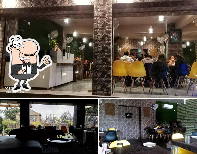 Take a seat at one of the tables at SaltWater Restaurant