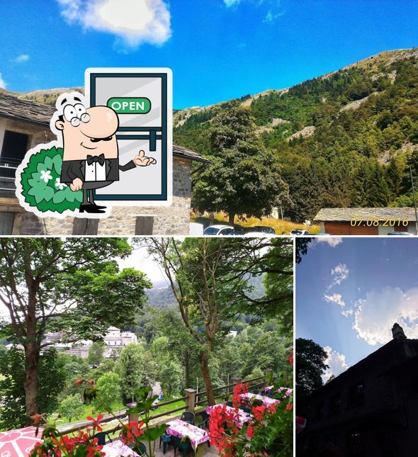 Goditi la vista dagli esterni di Trattoria Nocca