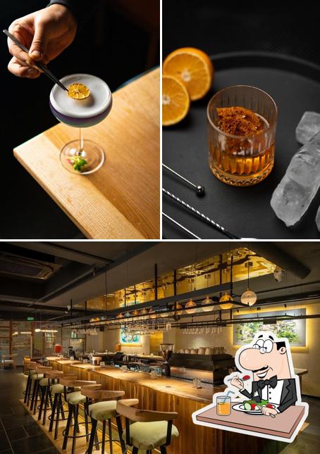 Among various things one can find food and interior at Atelier V Casual Fine Dine Restaurant & Cocktail Bar Best Hand Crafted Drinks in Indore