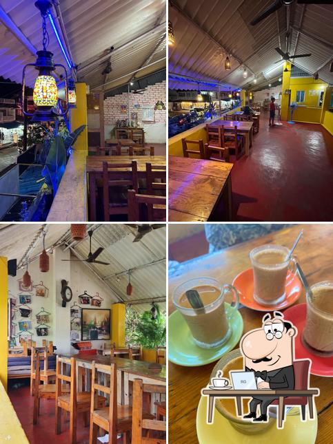 The interior of Babu's Cafe