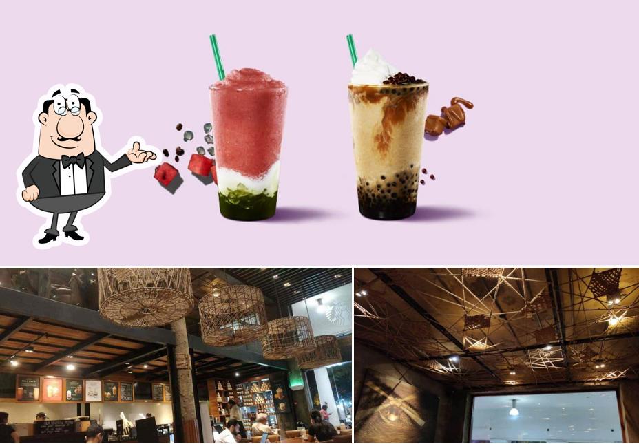 The restaurant's interior and beverage