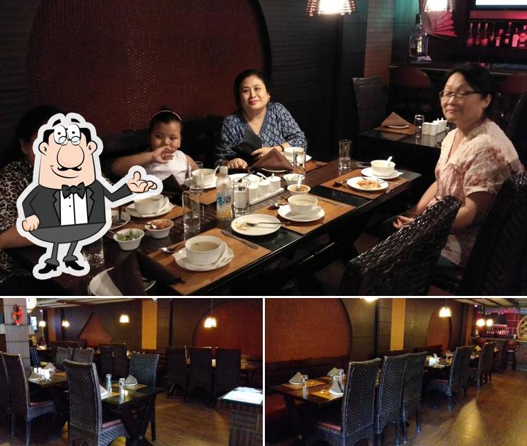 The interior of Indian Pagoda Chinese Restaurant