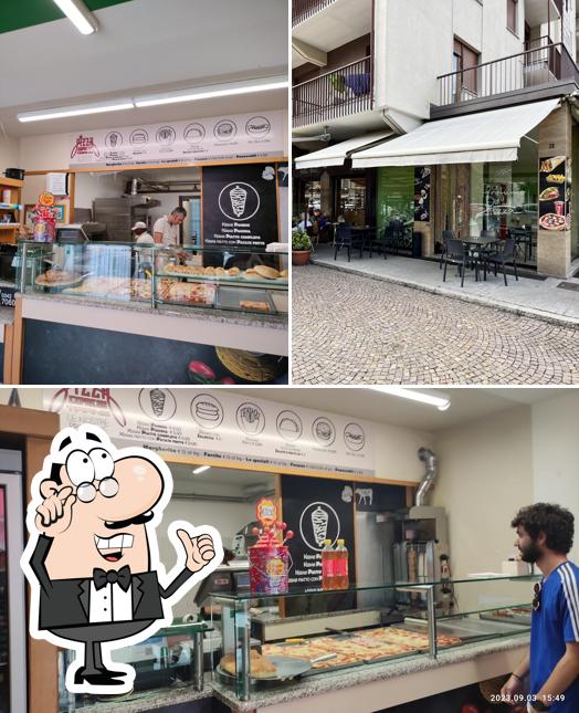 Gli interni di Pizza Express