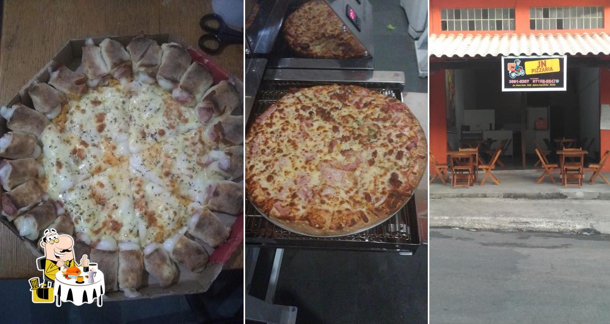 Platos en JN Pizzaria