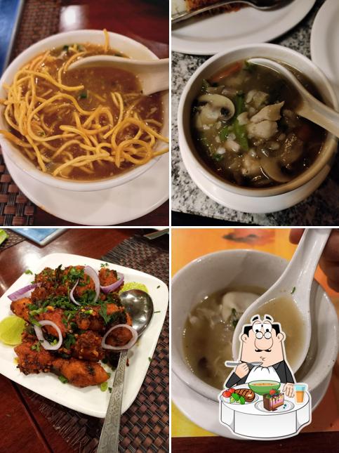 Hot and sour soup at Vinod’s Rasoi