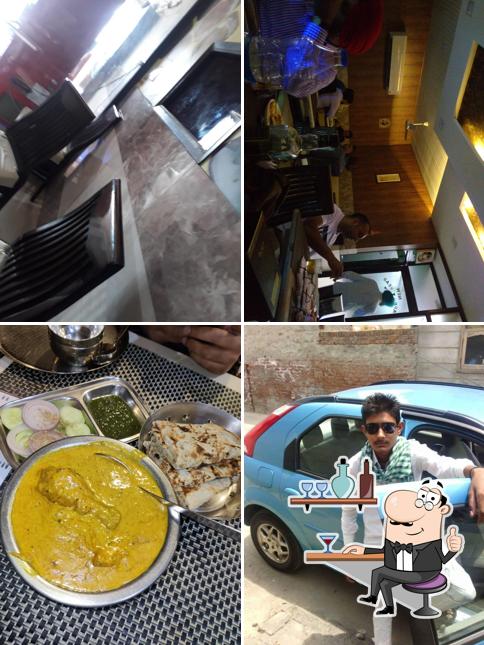 Take a seat at one of the tables at Baba Chicken Moga