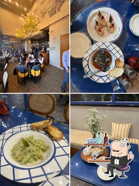 The interior of Cecilia’s Pizzeria