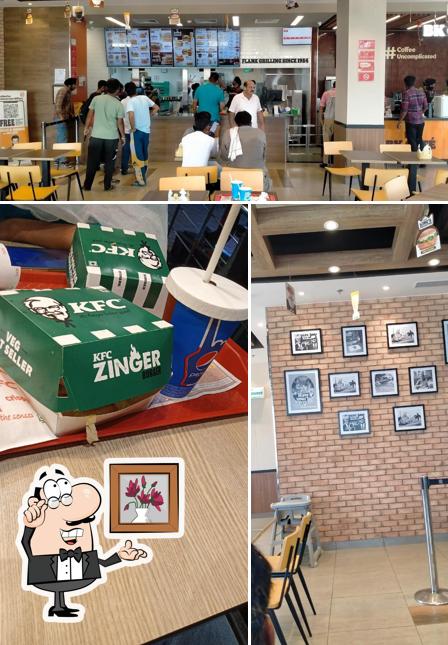 The interior of KFC