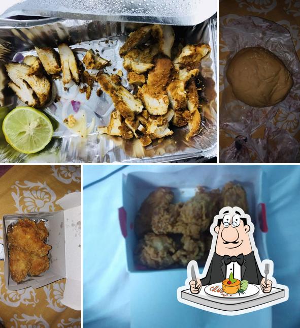 Food at Kiosk Fried Chicken