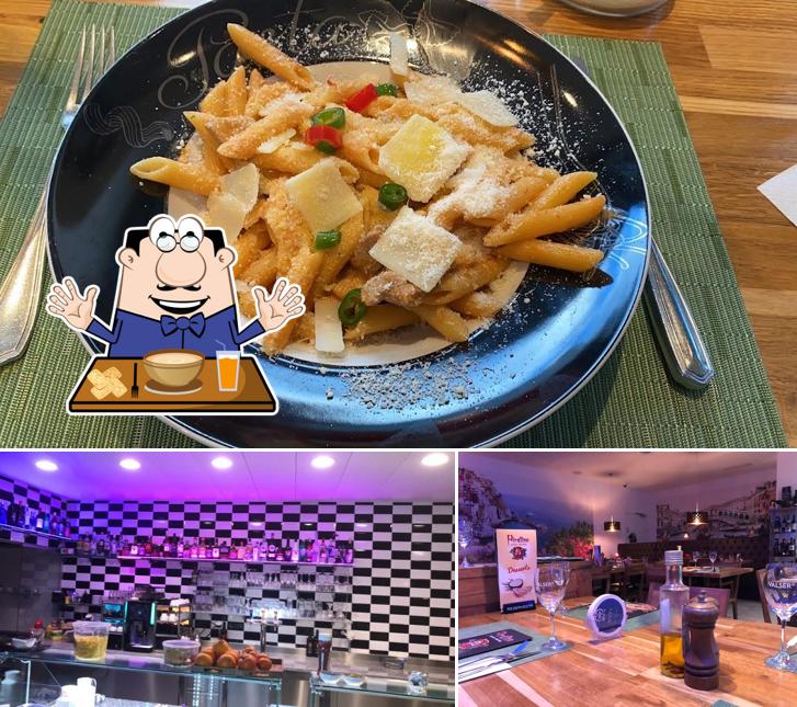 La foto della cibo e tavolo da pranzo di Piratino Pizzeria Take Away