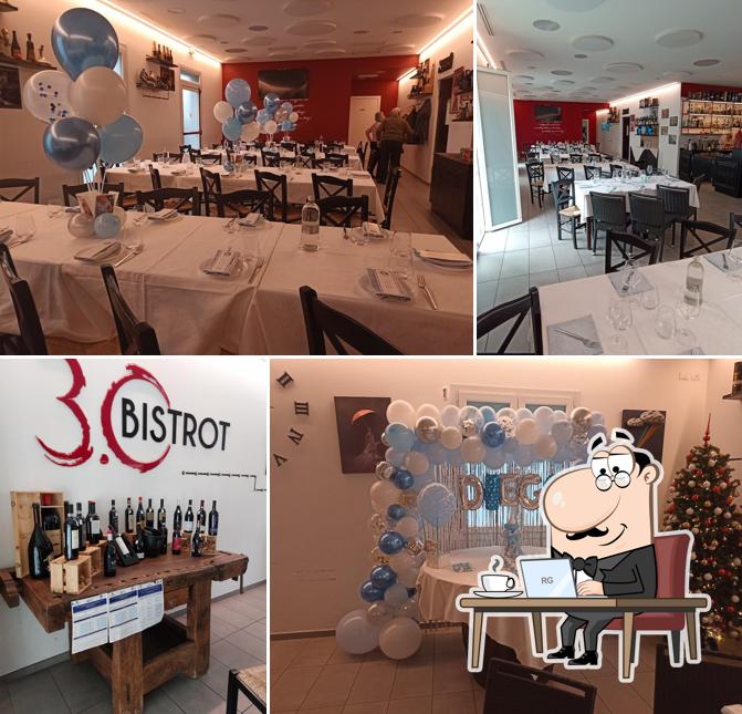 Dai un'occhiata agli interni di 3.0 Bistrot