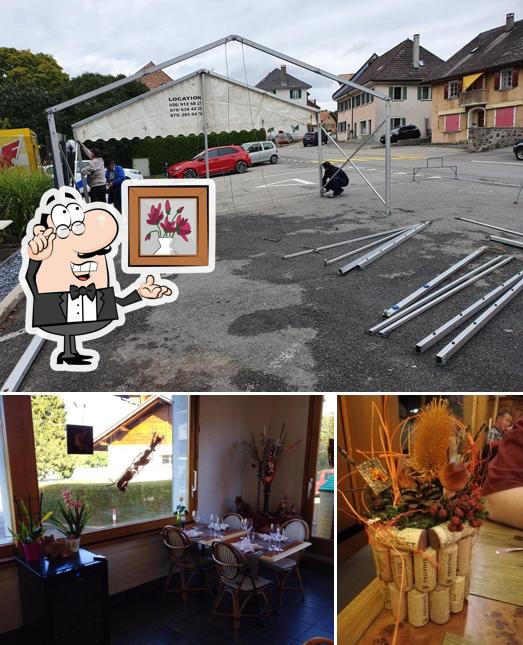 Gli interni di Auberge de l'Hôtel de Ville