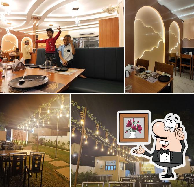 The interior of Aagman-The Family Garden Restaurant Pethapur Gandhinagar