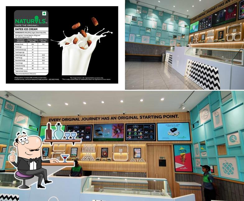 The interior of Naturals Ice Cream