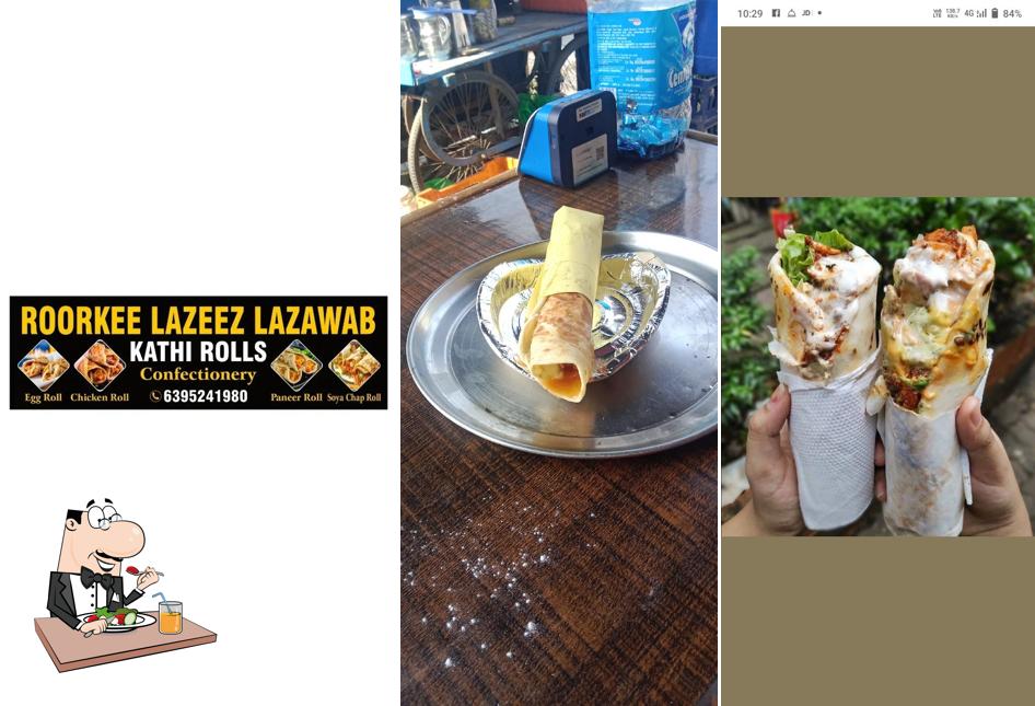 Food at Roorkee lazeez lazawab Kathi roll