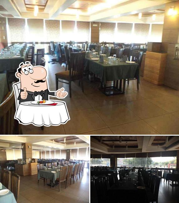 The photo of Spice 9’s dining table and food