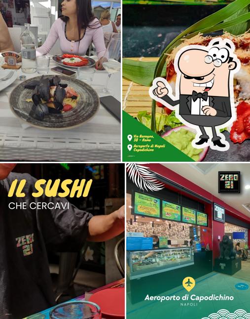 Dai un’occhiata alla foto che raffigura la interni e cibo di Zero21 Brazilian Sushibar