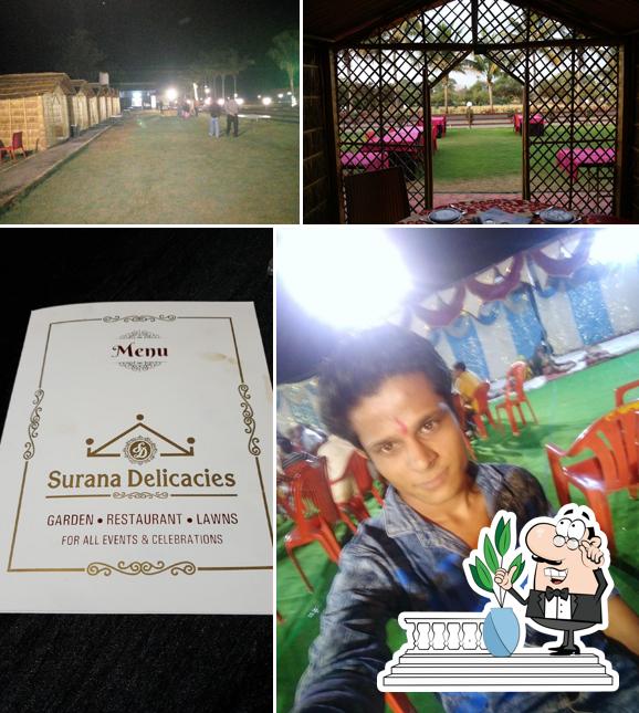 Enjoy the view at the outside area of Surana Delicacies