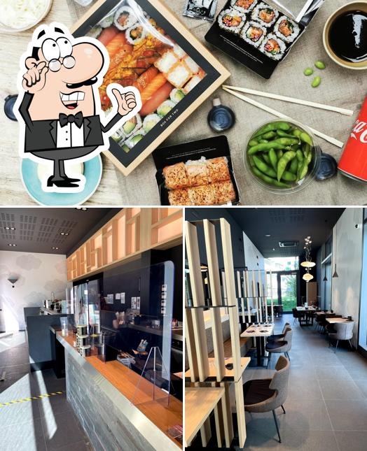 La interni e sushi del ristorante