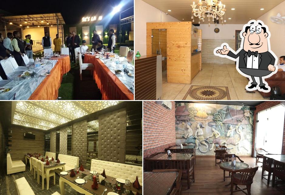 Take a seat at one of the tables at Grill to Chill - Best Restaurant in Rishikesh, Best Bar in Rishikesh, Best Banquet Hall in Rishikesh, Hotel Room in Rishikesh
