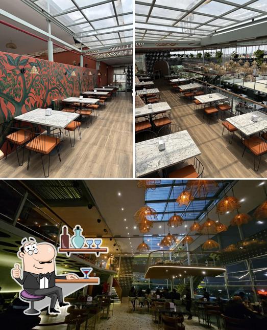 The interior of Shift Lounge, Marathahalli