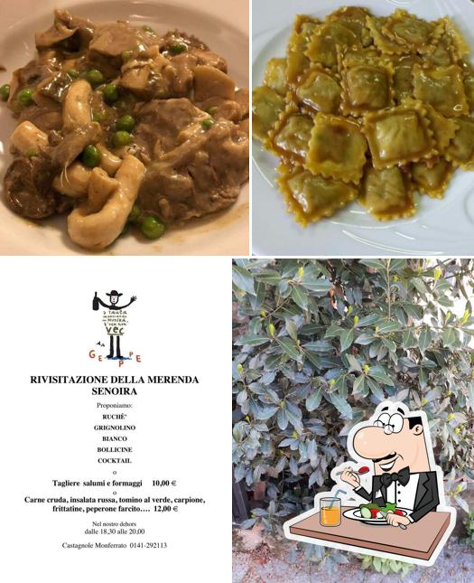 Cibo al Trattoria da Geppe Cucina tipica Monferrina