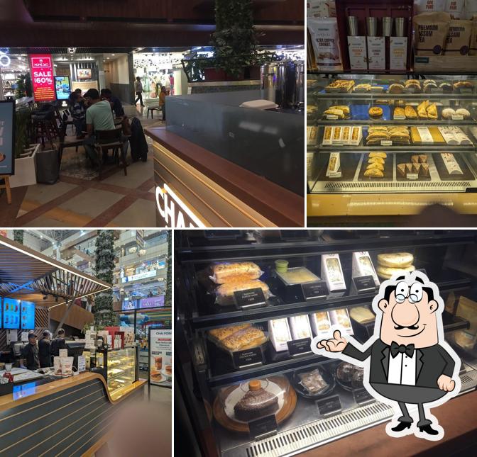 The interior of Chai Point - Gaur City Mall