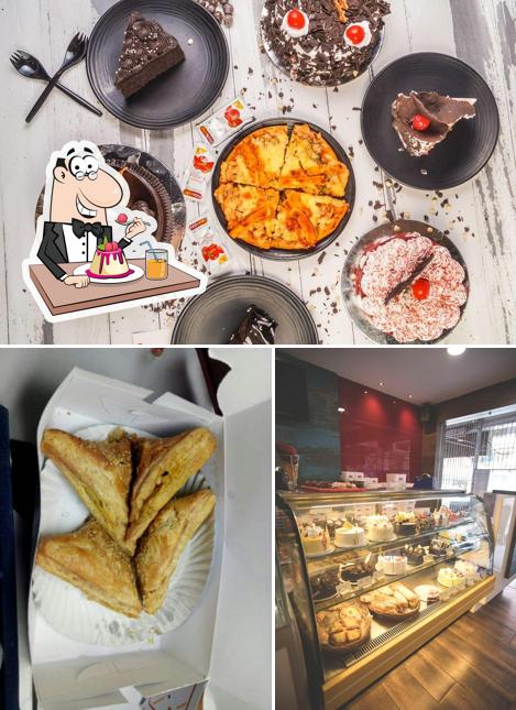 Cream 'N' Crust Cafe serves a number of sweet dishes