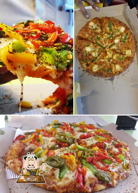 At Domino's Pizza Guru Ram Dass Nagar, Ferozepur, you can taste pizza