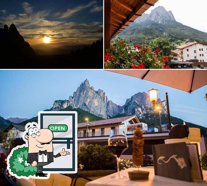 Gli esterni costituiscono una caratteristica importante di Hotel Enzian