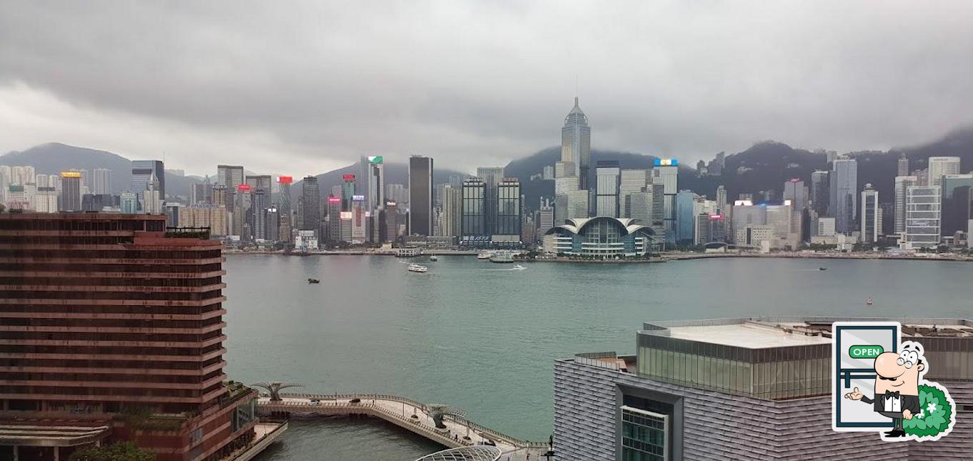 Take a look at the outside area of The Bar at The Peninsula 半島酒吧