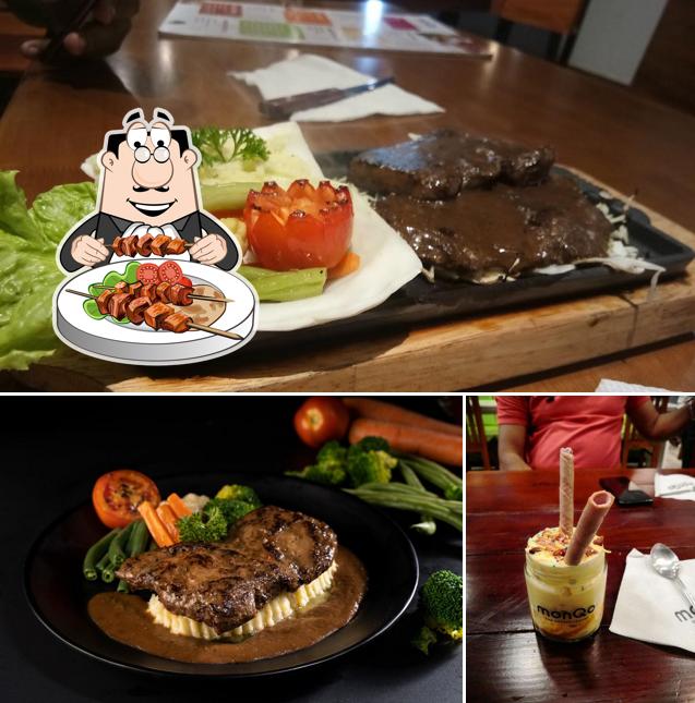 monQo is distinguished by food and dining table