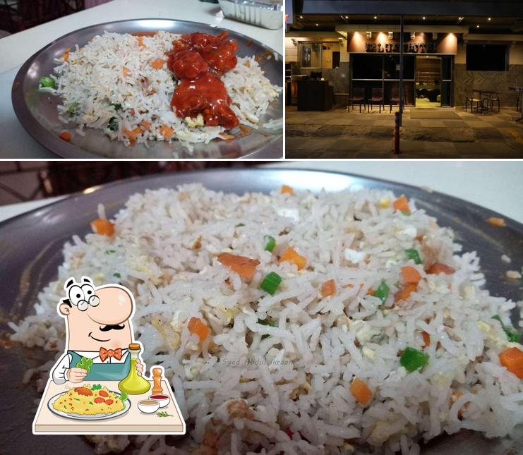 This is the image depicting food and interior at Al Rahim Take Away Restaurant