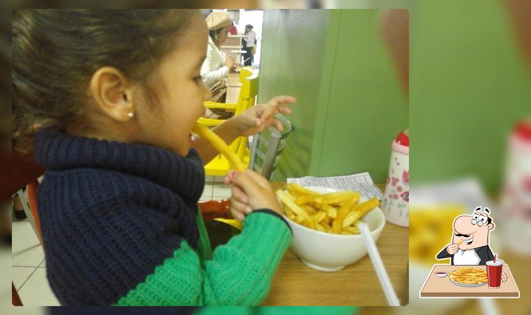 Você pode conseguir batatas fritas francesas como acompanhamento ou lanche