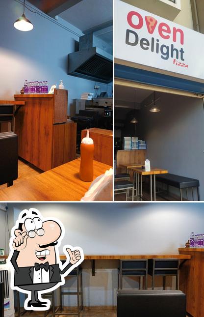 The interior of Oven Delight Pizza