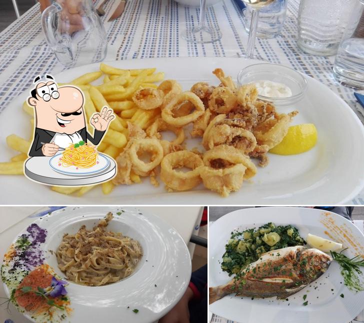 Spaghetti alla carbonara al Restoran Lido Marina Umag