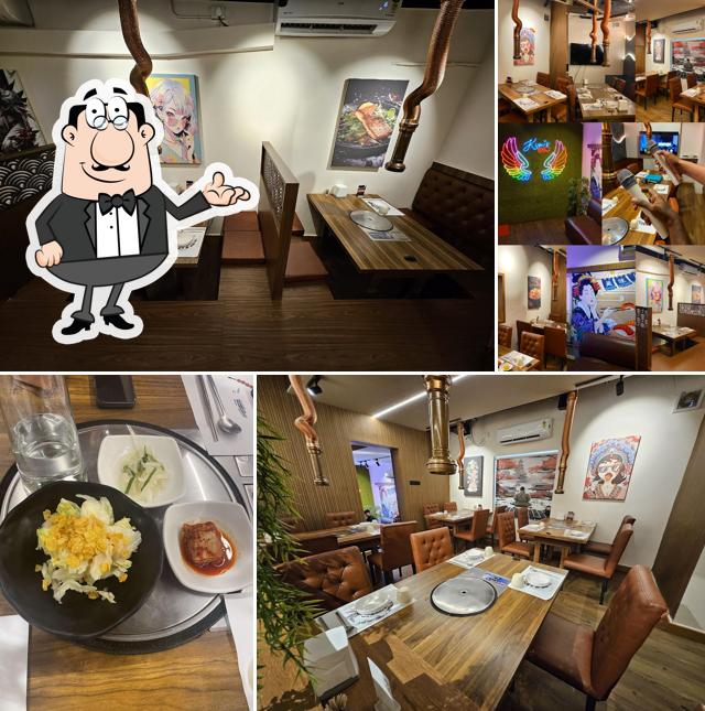 The interior of Kim's BBQ