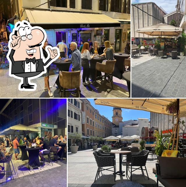 Gli interni di Charlie Bar