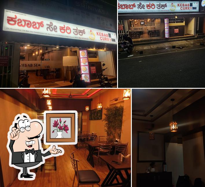 The restaurant's interior and exterior